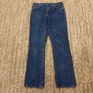 Cabela's Womens Classic Fit Straight Leg Denim Blue Jeans Size 10 Long